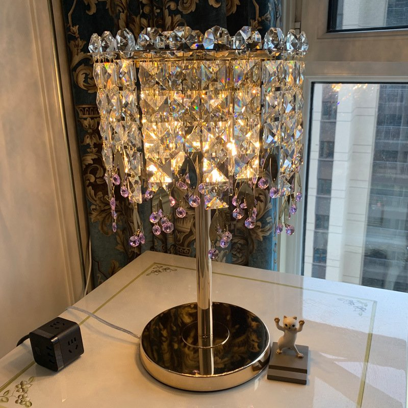 Modern Luxury Bedroom Lamp Creative Decorative Crystal Table Lamp