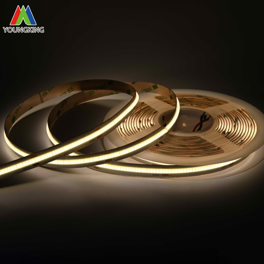 LED Strip Lighting White 12/24V 9W IP20 Ra90 8mm 480LED COB Strip LED Indoor Light Strip Light