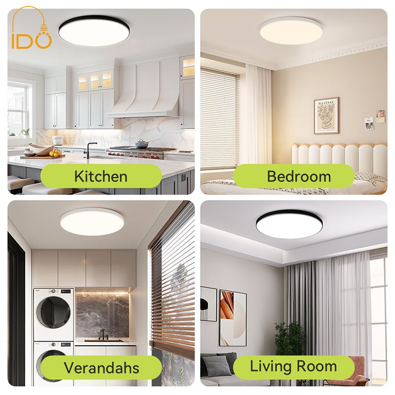 Smart LED Ceiling Light: APP-Controlled Color Temp 18W Ultra-Thin IP20