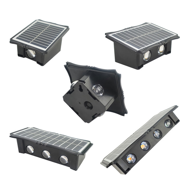 LED Wall Light Outdoor Porch Waterproof Solar Panel Set Wall Lamp