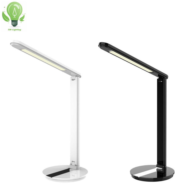 CE RoHS Touch Switch Plastic Student Reading Light 3CCT Dimmable Stepless Anti-Glare Desk Lamp Battery &amp; USB LED Table Light