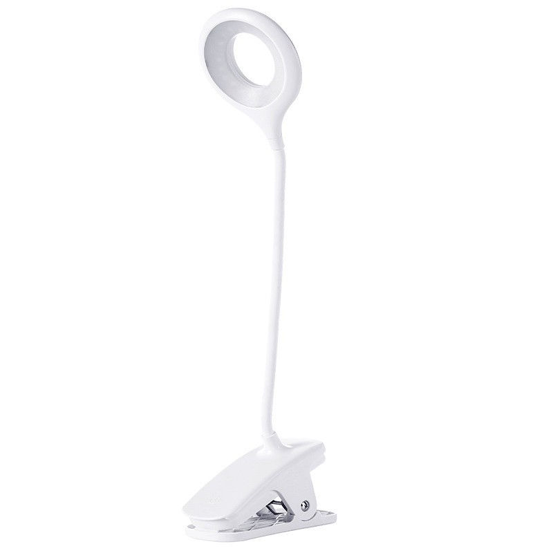 Clip-on Type-C LED Desk Lamp, Eye-Caring Dimmable Bedside Reading Light for Bedroom and Study
