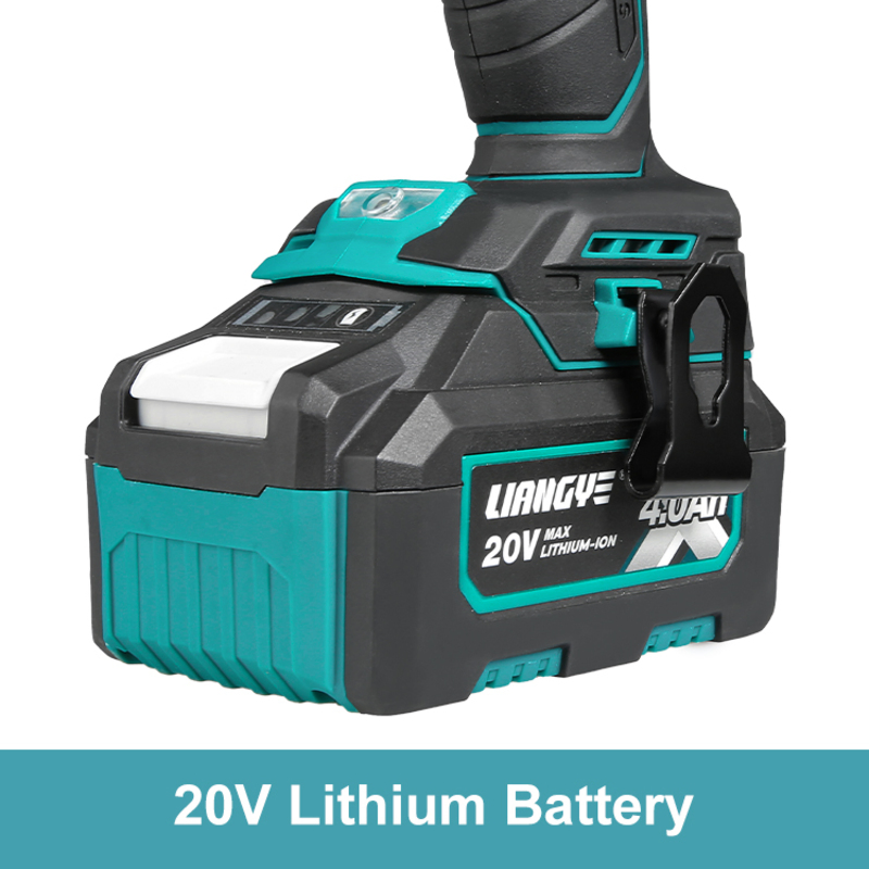 Liangye Electric Power Tool 18V 70nm Heavy Duty Cordless Rechargeable Battery Drill Brushless Power Tool