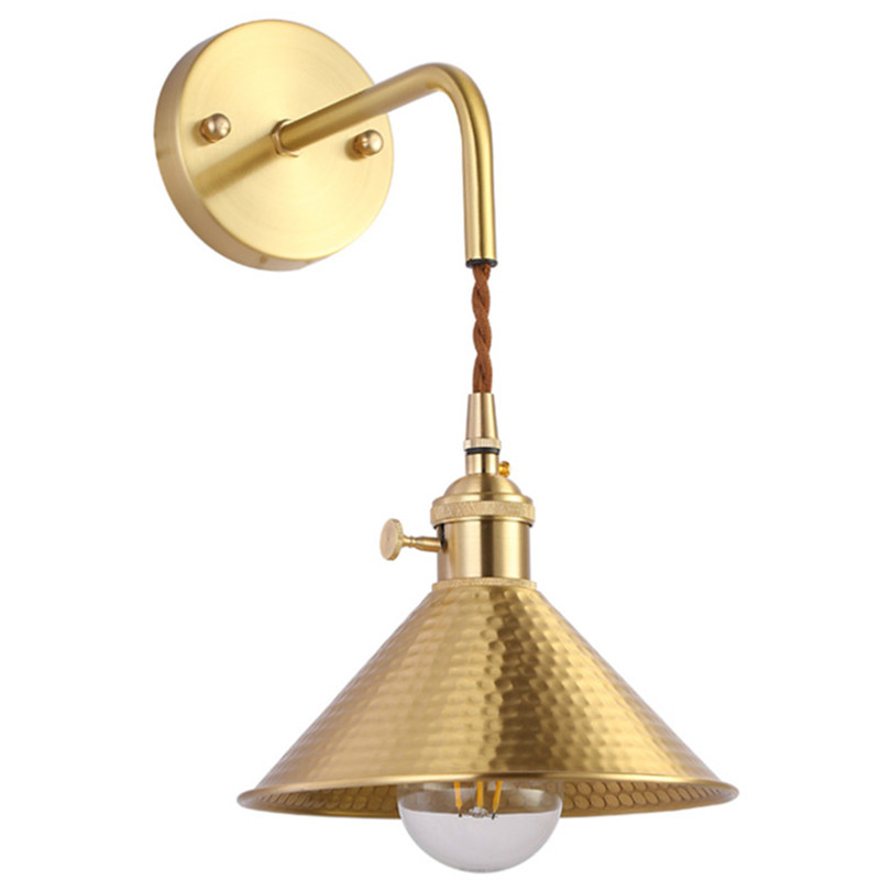 American Minimalist Bedside Bedside Restaurant Bar Brass Sconce (WH-OR-131)