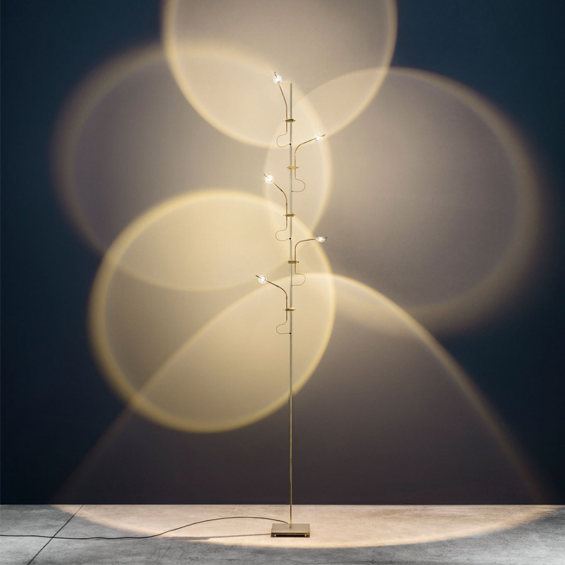 Zy Custom Nordic Decorative Sunset Lamp Modern Stand Light LED Floor Lamp Fixture for Living Room Hotel Restaurant