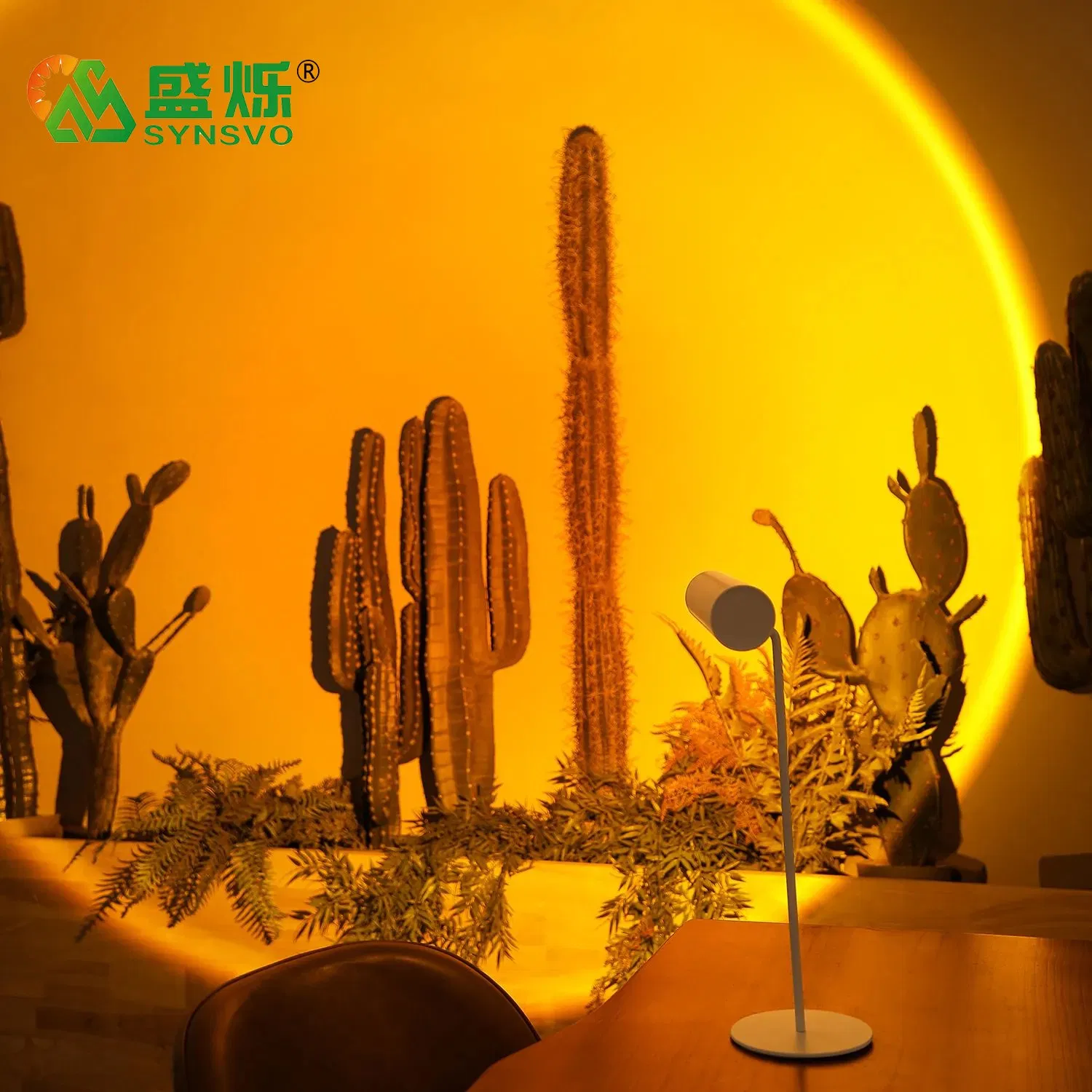 Creative Multifunctional Touch Sensor Dimming Rechargeable LED Sunset Lamp Wireless Learning Reading Desk Lamp