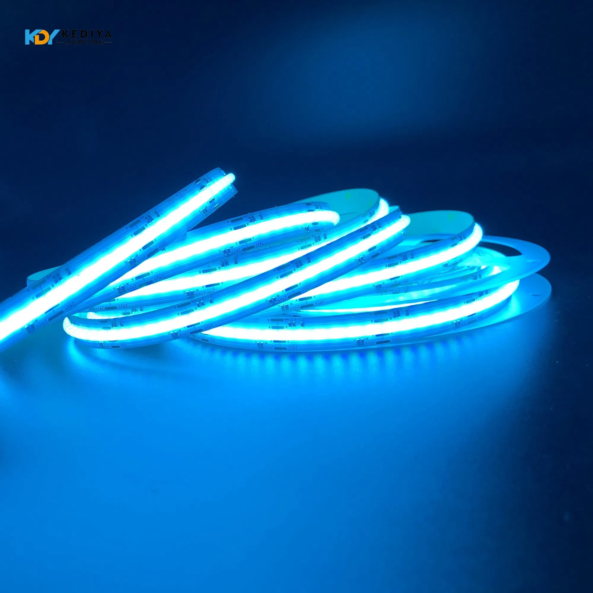 24V High Density COB Rgbcct LED Tape Light Dotless RGBW Color Changing Strip