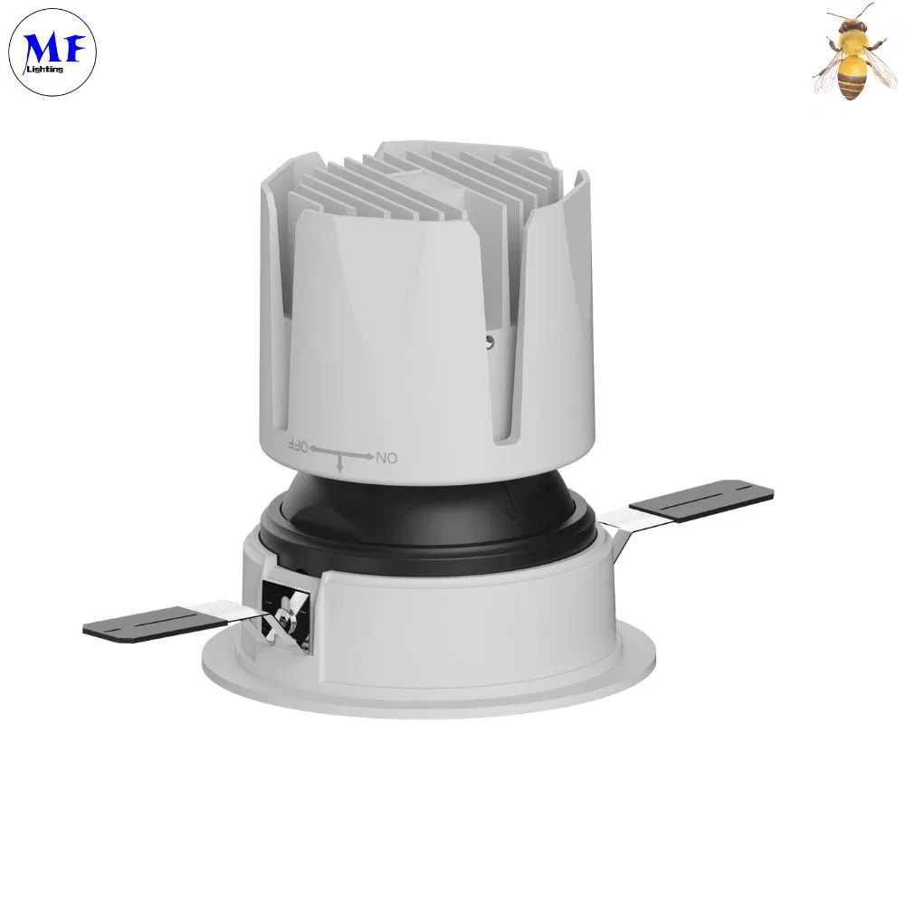 Angle Adjustable 7W 10W 3inch 100V-240V LED Spot Down Lamp with Dali 1-10V Dimmable for Church Office Conference Room Bedroom Restaurant