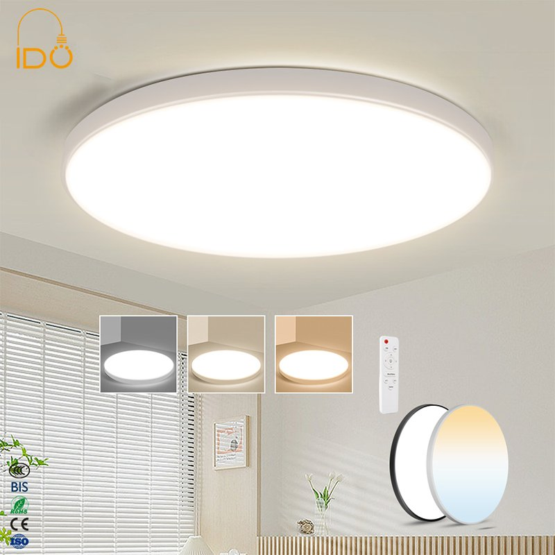 Smart LED Ceiling Light: APP-Controlled Color Temp 18W Ultra-Thin IP20