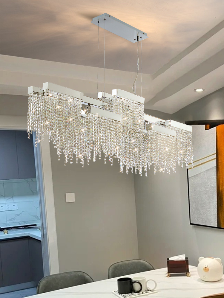 Luxury Crystal Chandelier Restaurant Table Lamp Bar Fashiona Household Long Lamp