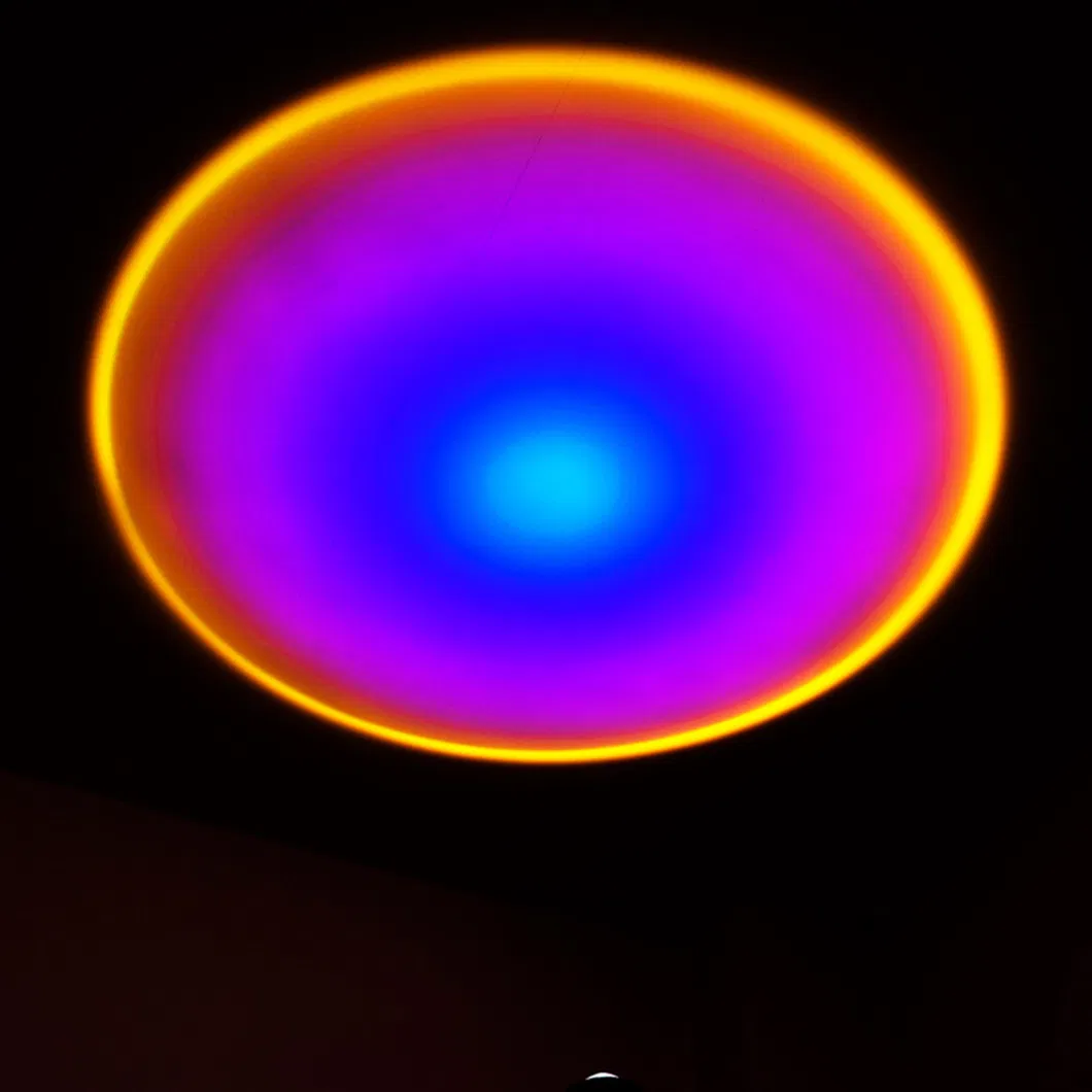 Rainbow Sunset Lamp Detail