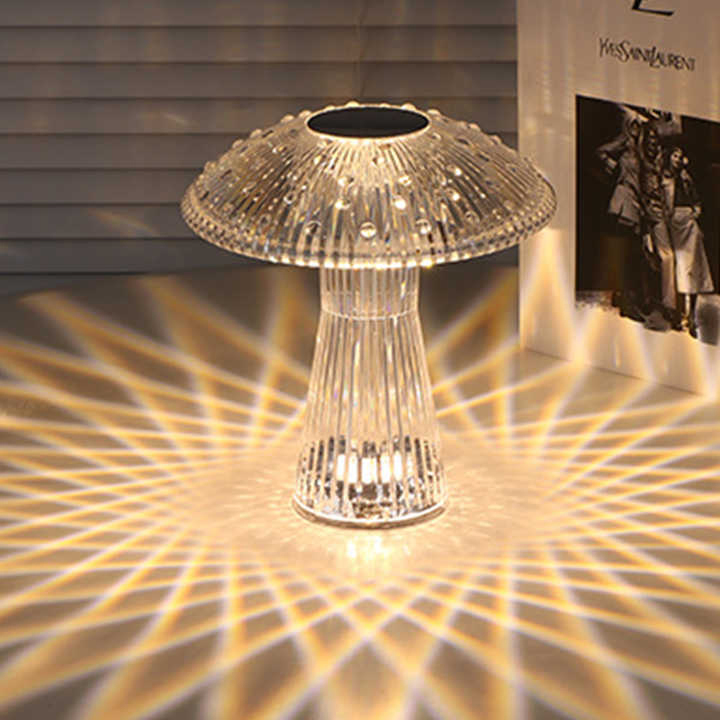 LED Magic Arhubtouching Control Magic Rose Activated Lamp Touch Control Luxury Home Decor Crystal RGB Table