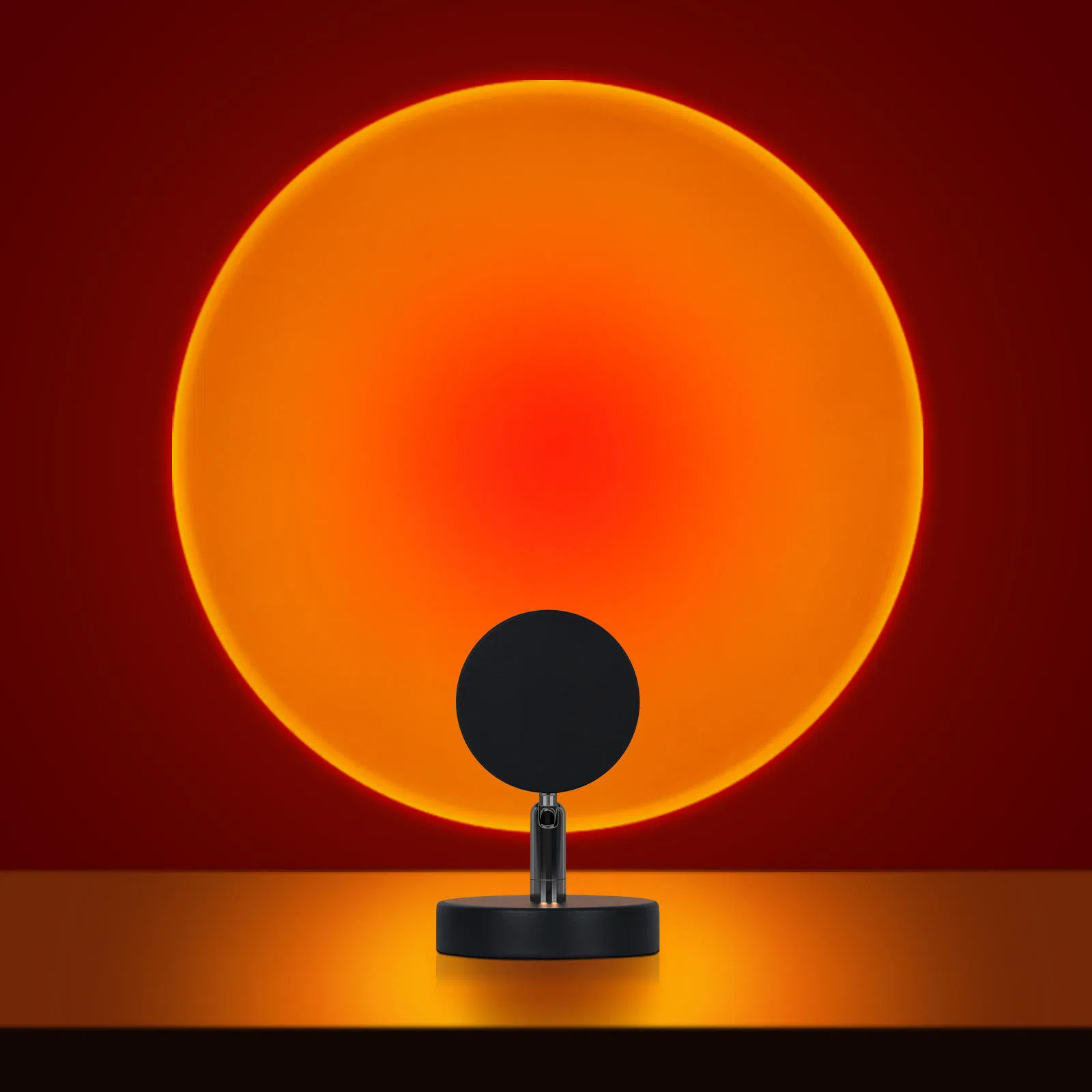 High Quality Aluminum Alloy Sunset Projector Lamp LED Sunset Projection Halo Lamp