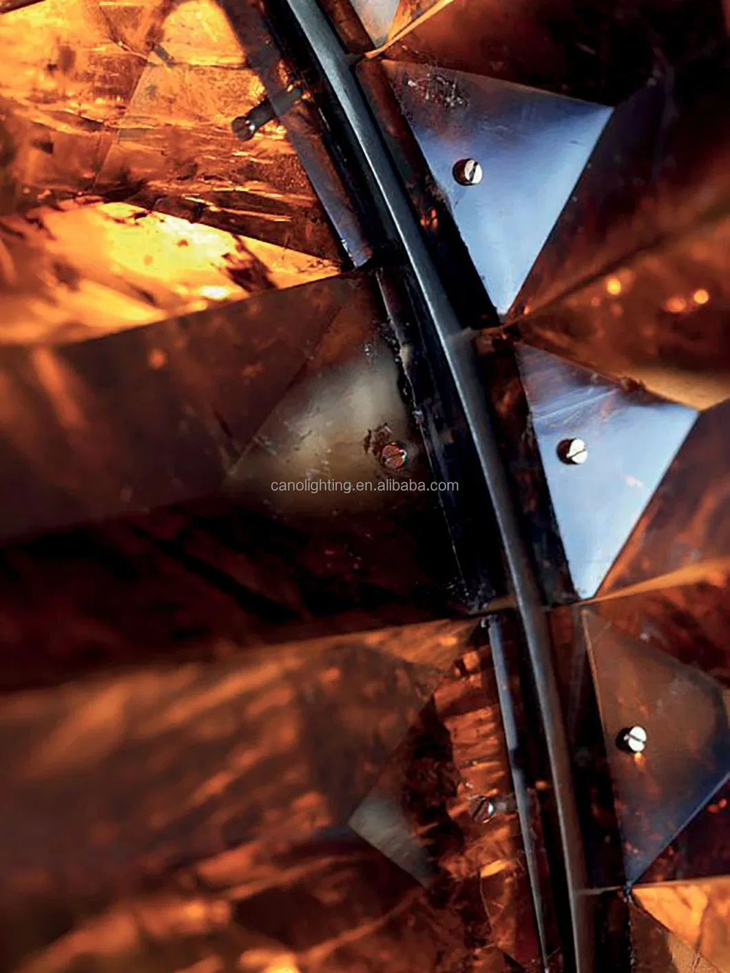 Modern Gold Lamp Detail