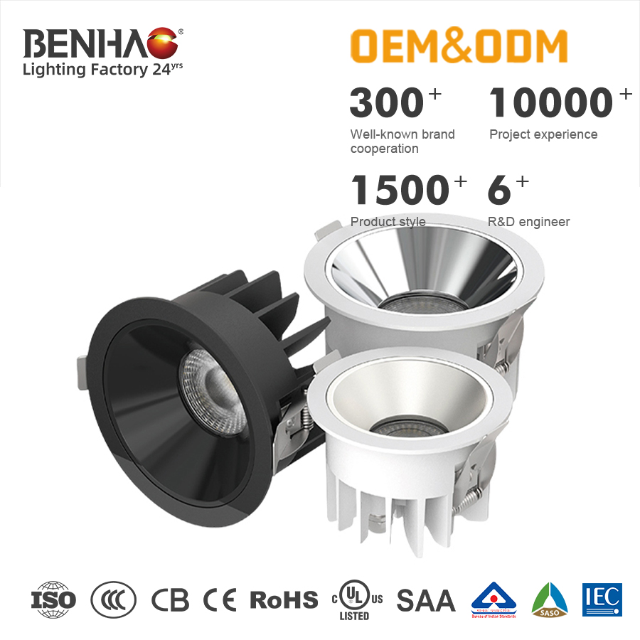 WiFi Downlight Tuya APP Controlled LED Spotlight for Smart Home