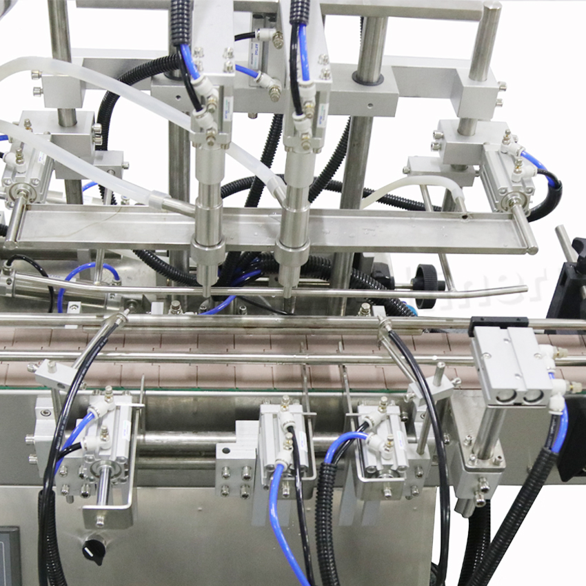 Automatic 2 Heads Hand Wash Dishwashing Paste Face Cream Liquid Shampoo Oil Small Bottle Jar Filling Capping Labeling Machine