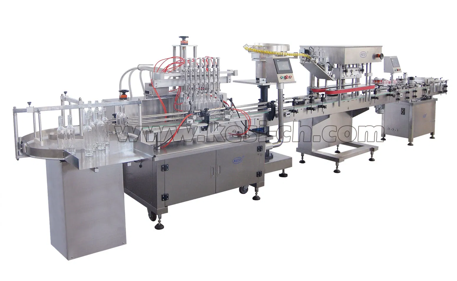 China Full Automatic Bottle Liquid Linear Piston Filling Machine (YBG)