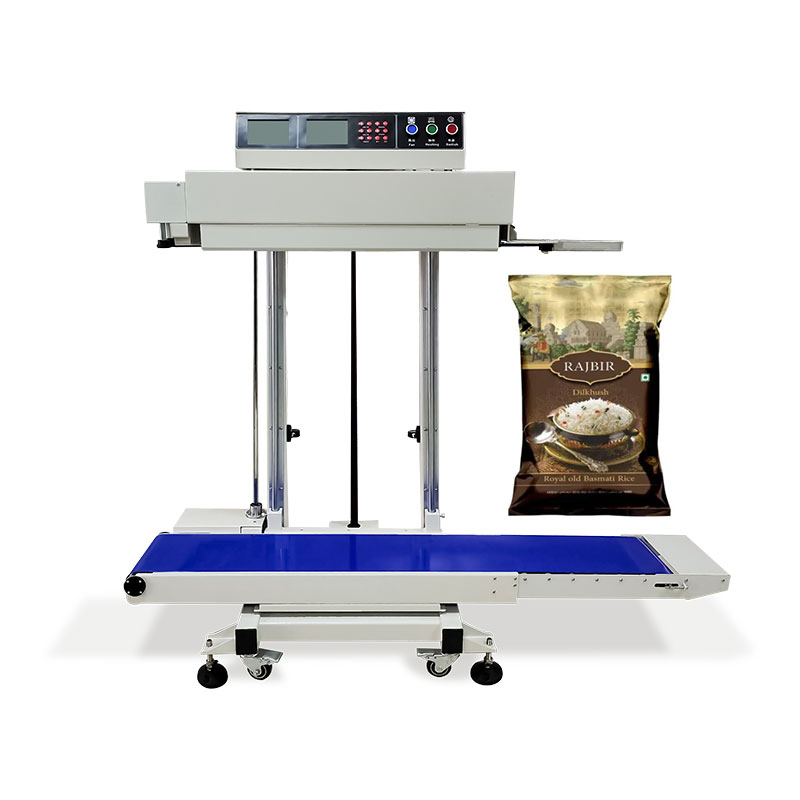 Linway Vertical Automatic Large Size Rice Bag Band Sealer Heavy Duty Continuous Bag Heat Sealing Machine