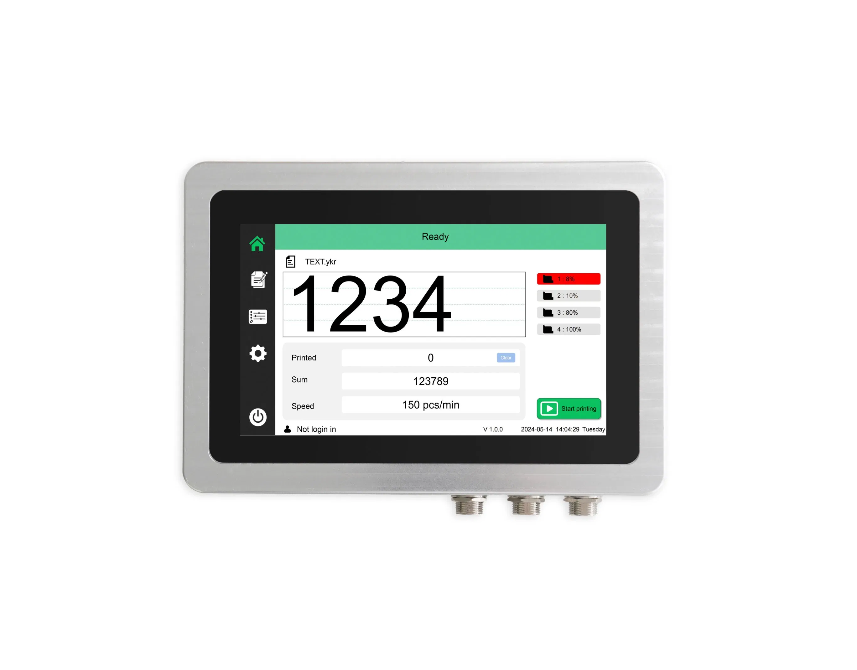 Easy Operation Industrial Thermal Automatic Bottles Bags Ink Jet Printer Inkjet Coding Machine Expiry Date Printing Machine