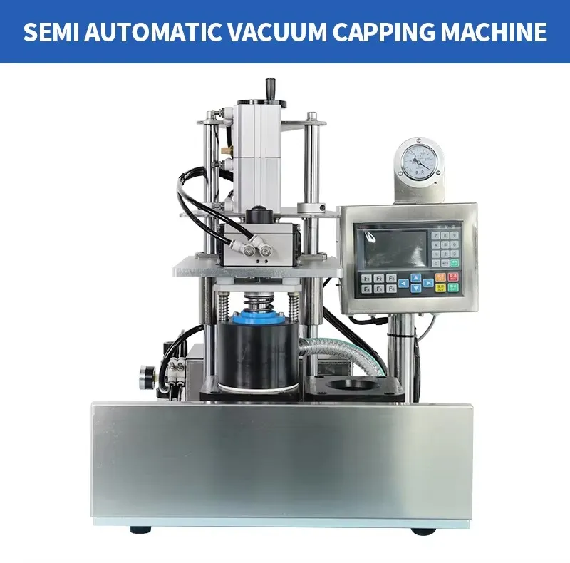 Semi-Automatic Desktop Pneumatic Glass Bottle Capper