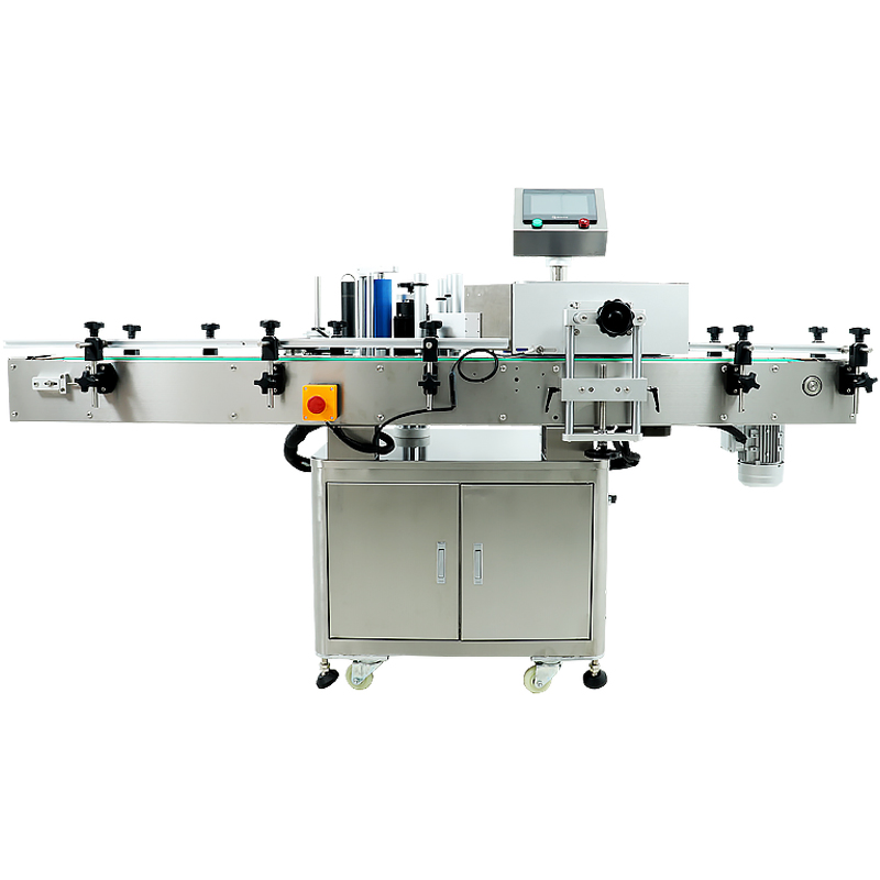 Automatic Front &amp; Back Double Sides Flat Square Plastic Bottle Sticker Labeling Machine