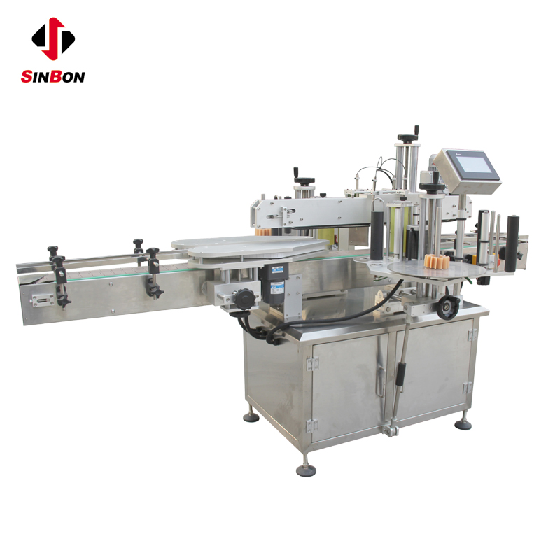 Round Bottle Auto Sticker Labeling System