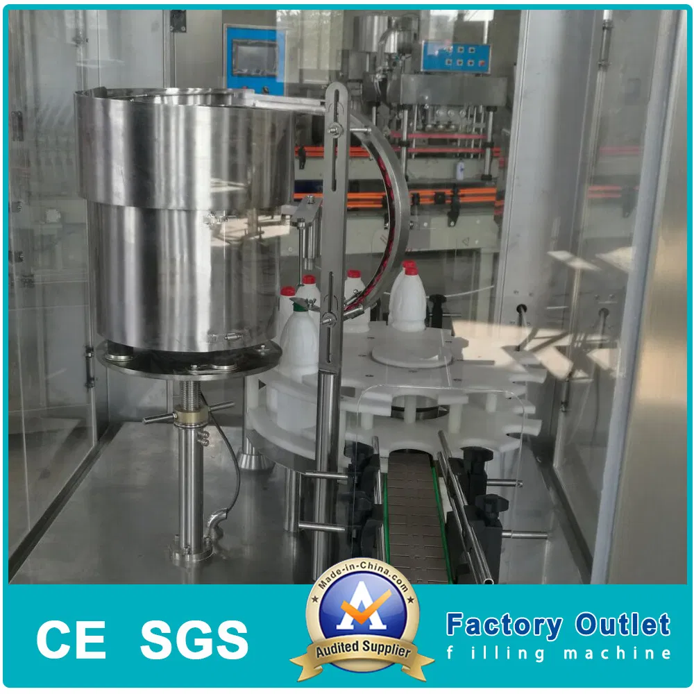 Automatic Stainless Steel Piston Press Ropp Capping Machine for Cleaning Detergent