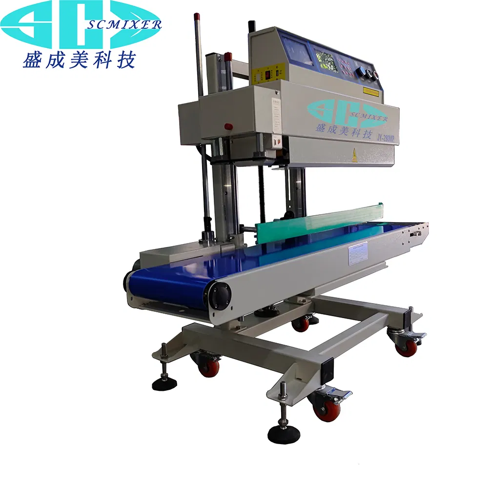 Scmixer Continuous Band Sealer Vertical Plastic Film Bag Sealing Machine for Big Bag
