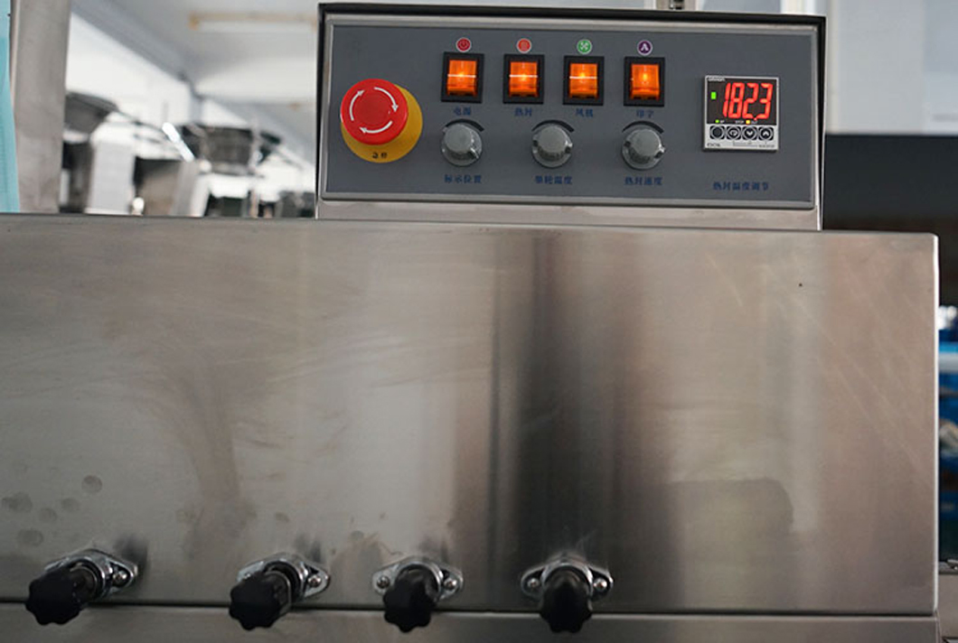 Vertical High Speed Continuous Band Sealer Heat Sealing Machine for Plastic Bag