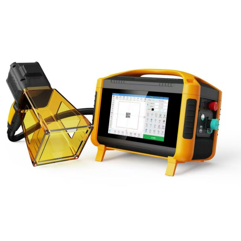 Handheld Fiber Laser Marking Machine for Metal Plastic Mini Portable 20W 30W 50W Laser Marking and Engraving Machine