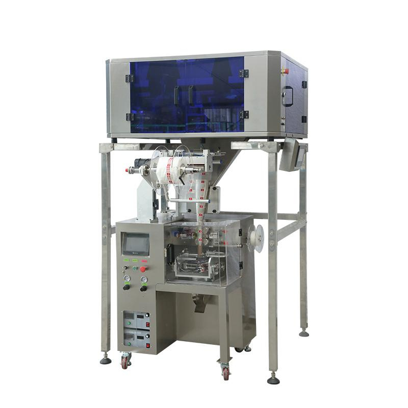 Automatic Vertical Multi-Head Weigher Filling Small Sachet Ceylon Oolong Herbal Tea Non-Woven Triangle Pyramid Tea Bag Making Packing Machine