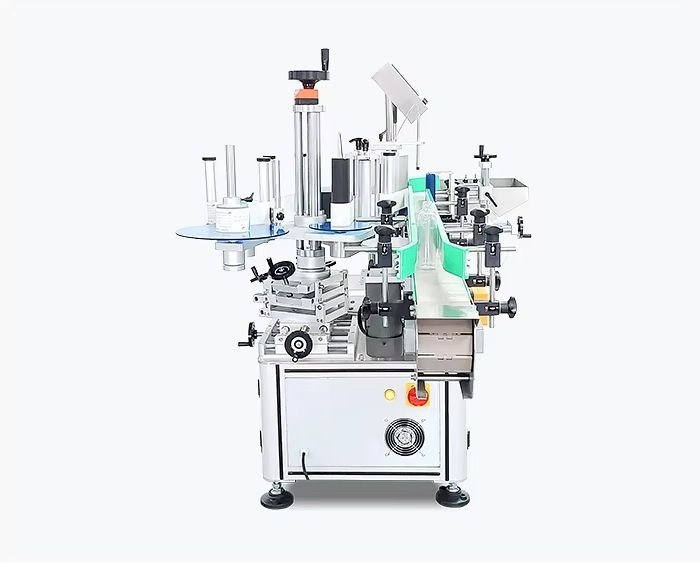 High-Speed Round Bottle Labeling Equipment - Automatic Label Applicator for Cylindrical Container Packaging