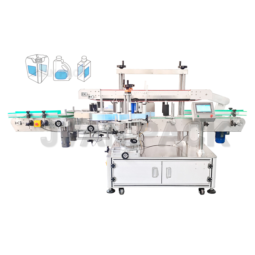Mt-962 Automatic Various Square Bottle Jar Flat Container Label Applicator Two-Sided Front &amp; Back Labeler Sticker Labeling Machine