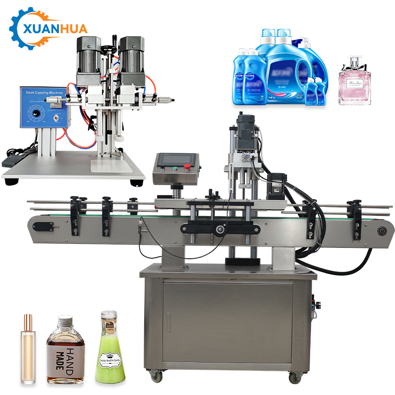 Vacuum Perfume Bottle Ropp Water Filling and Capping Machine Manual Plastic Bottle Screw Capping Machine
