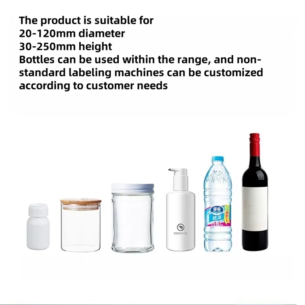 High Precision Automatic Labeling Equipment with Positioning for Plastic Glass Bottles