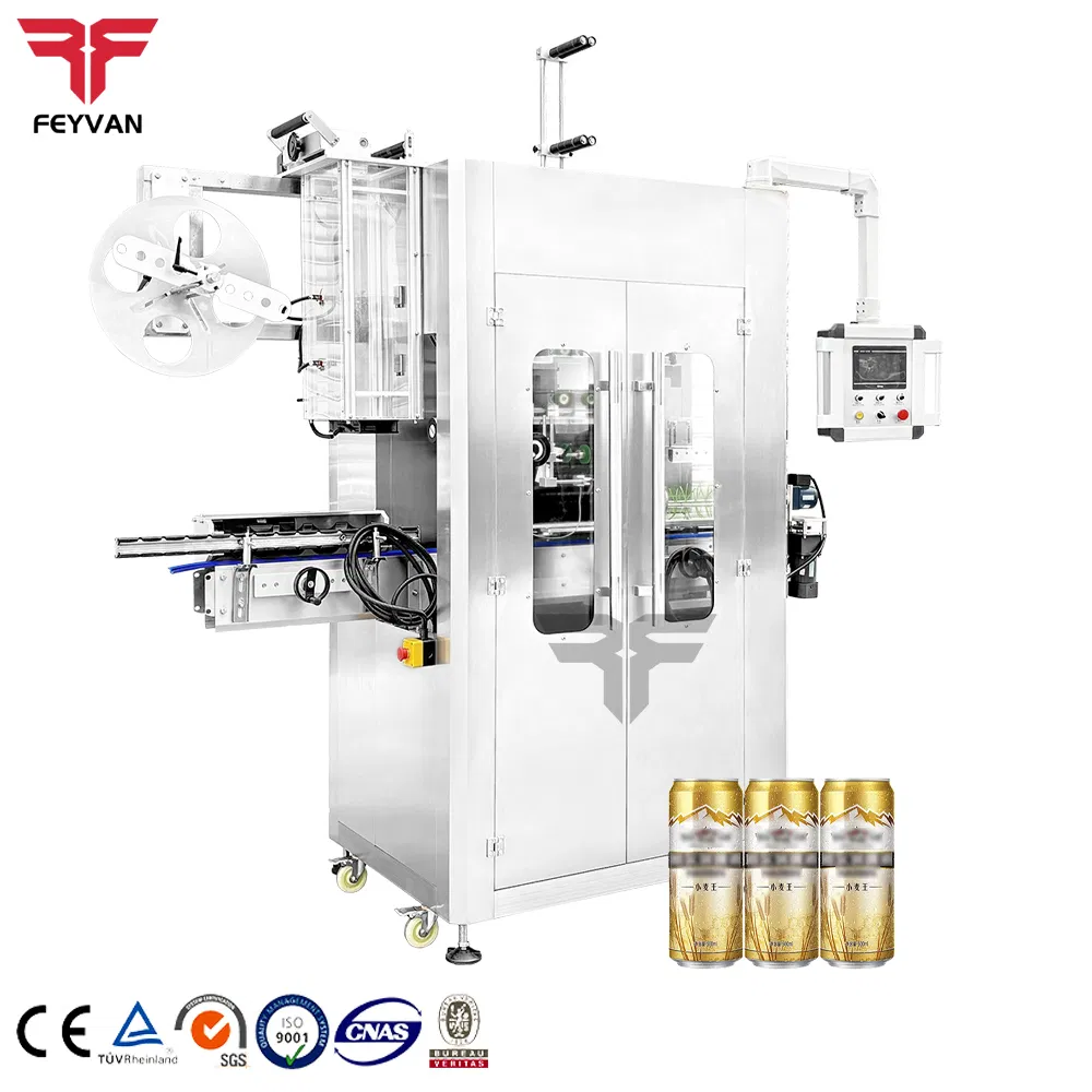 Automatic Beverage Glass Water Bottle Electric Heat Shrink Sleeve Labeling Machine Price