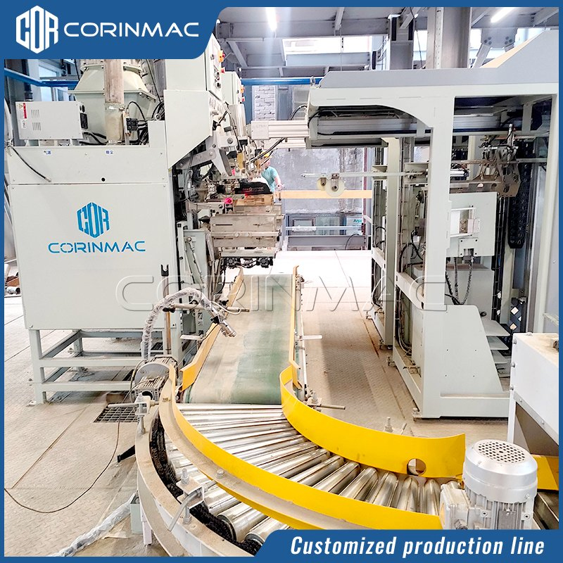 Fully Automated Dry Mortar Weighing Filling Machine Automatic Valve Bag Packer and Automatic Bagging Palletizing System