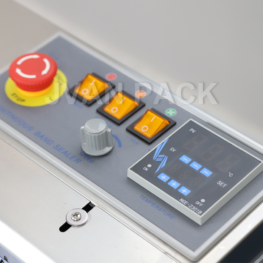 Frb-770III Intelligence Floor Type Continuous Sealer Band Expiry Date Inkjet Printing Sealing Machine for Plastic Aluminum Foil Bag