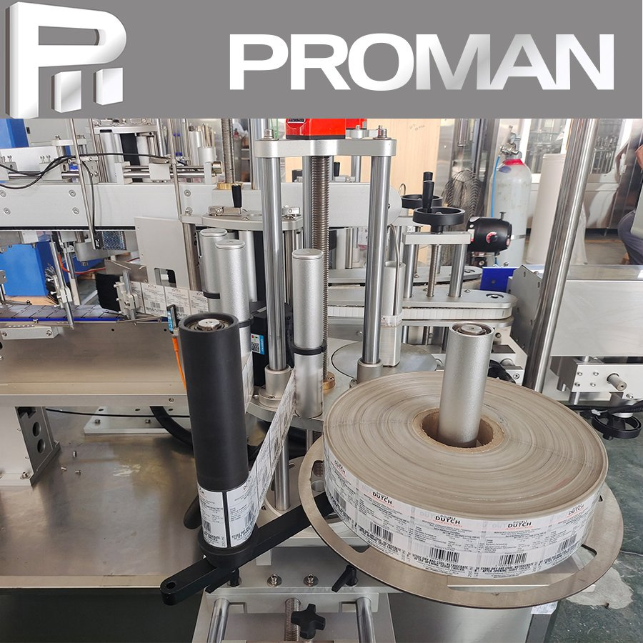 Automatic Front Back Double Sides Label Applicator Plastic/Glass Square/Round Wine Bottle Self Adhesive Sticker Labeling Machine