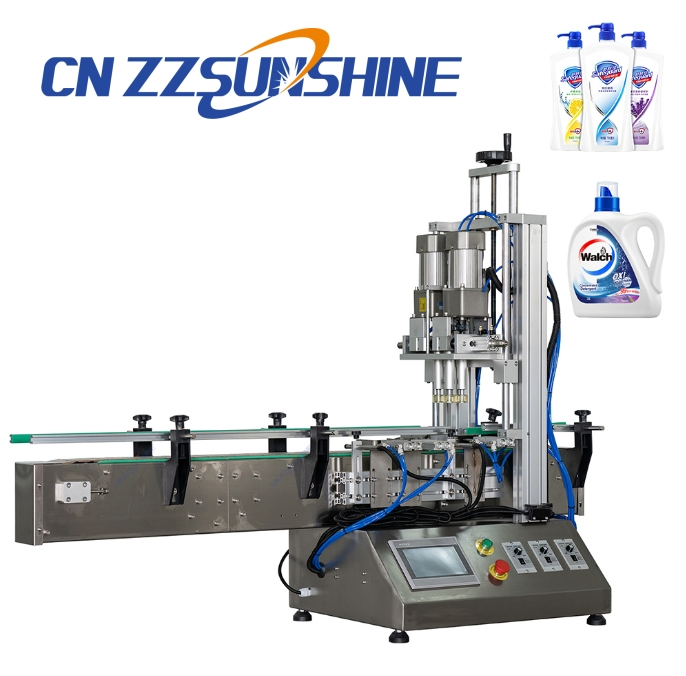 Factory Automatic Bottle Screw Capping Equipment/China Bottle Unscrambler Filling Capping/Stable Speed Desk Cap Screwing Machine