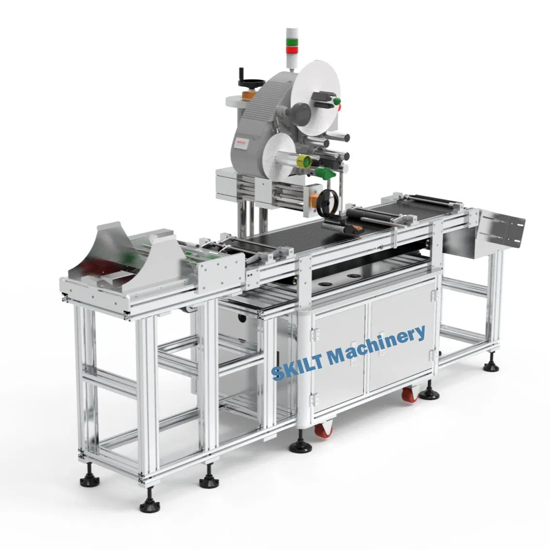 High-Speed Top Side Labeling Machine System for Pouch Bags