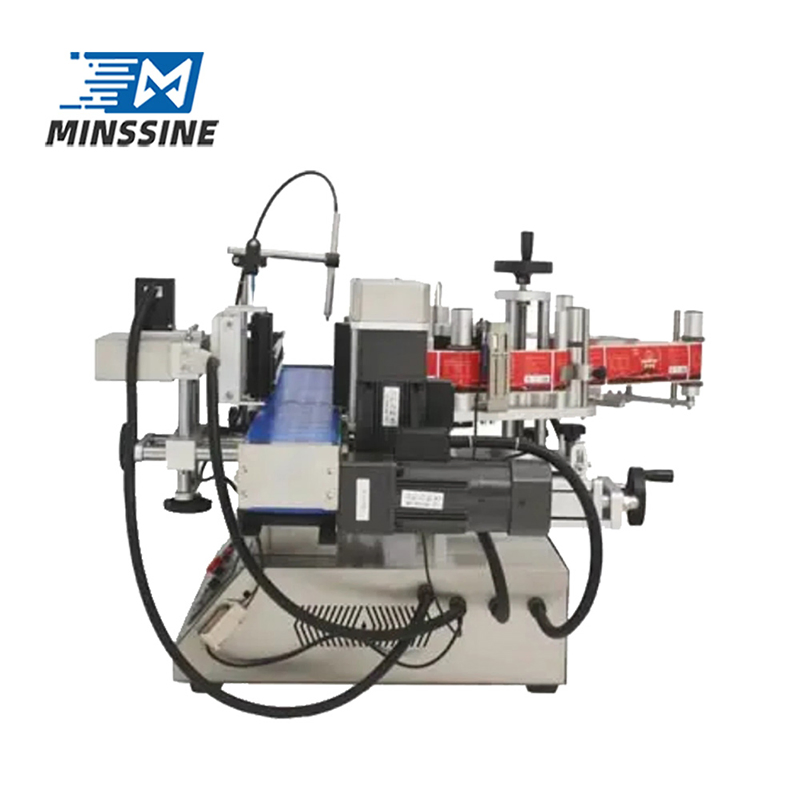 Desktop Fully Automatic Labeling System for Round Bottles with Hold Feature Premium Desktop Labeling Solution for Round Bottles with Hold Mechanism