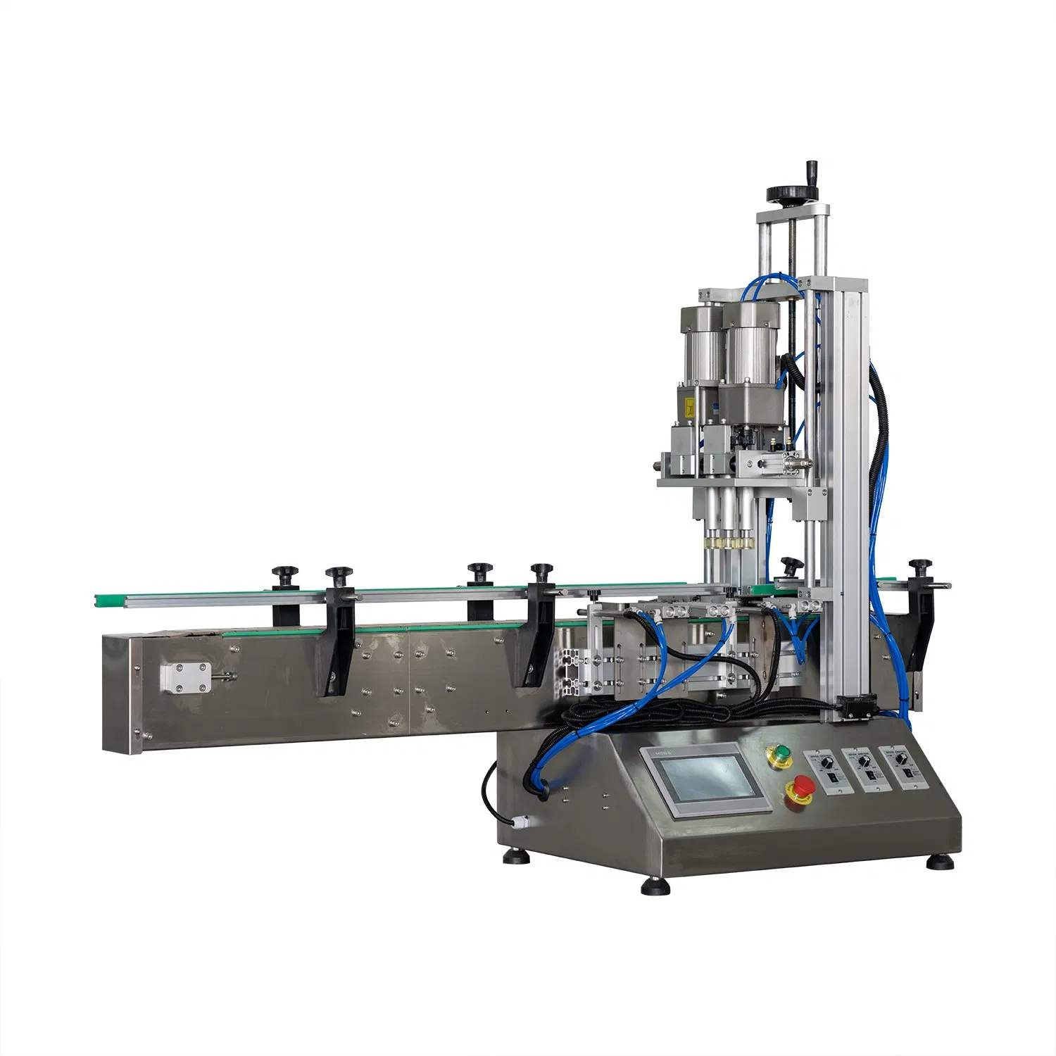 Factory Automatic Bottle Screw Capping Equipment/China Bottle Unscrambler Filling Capping/Stable Speed Desk Cap Screwing Machine