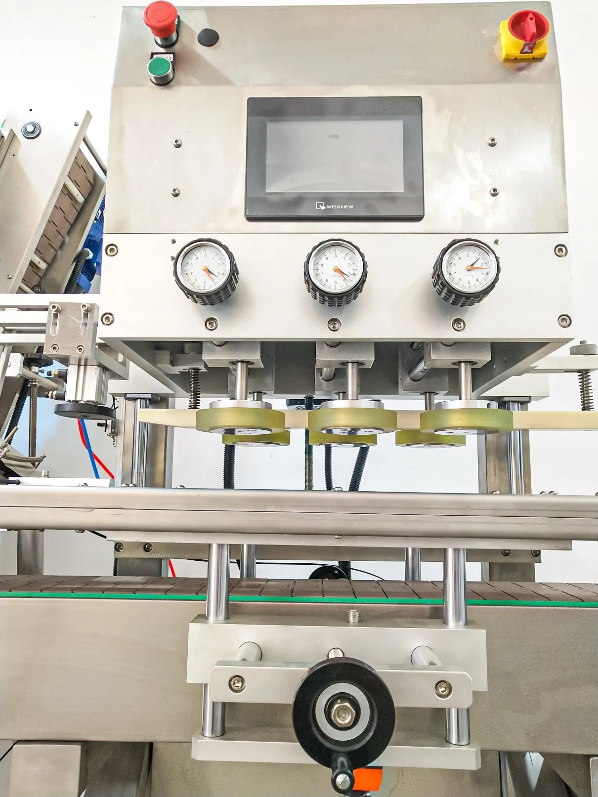 Cm300 Automatic Metal PP Pet Lid Capper Screw Capping Machine with Cap Elevator