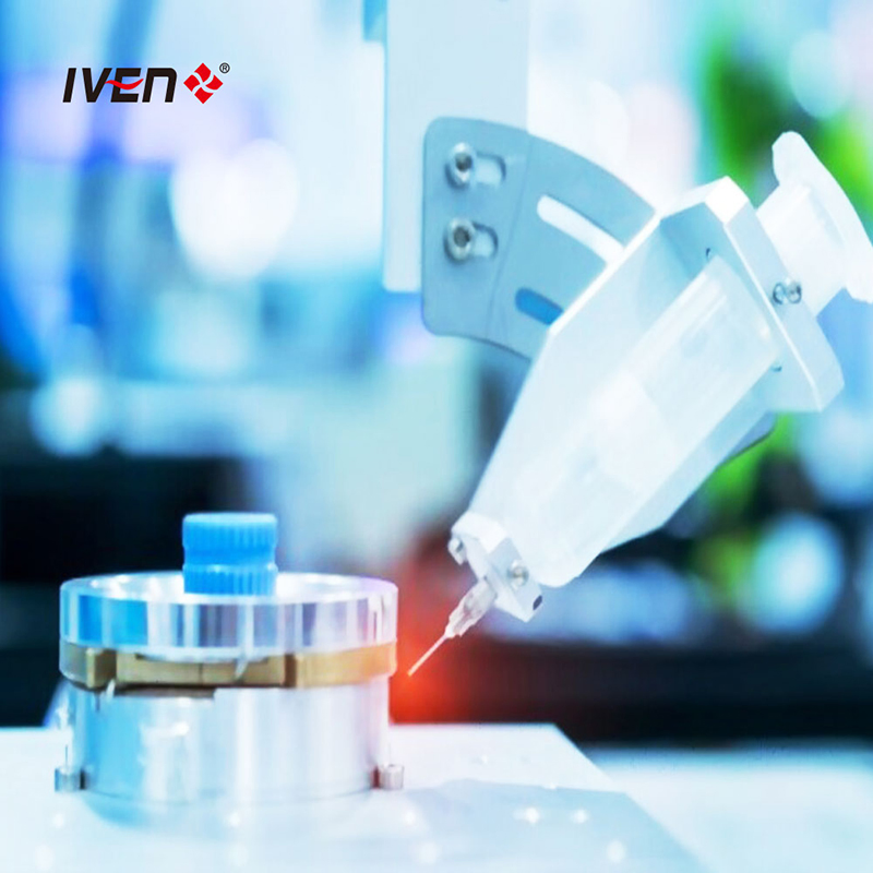 Iven Ampoule Label Printing Sticker Printer Automatic Eqipment Bottle Labeling Machine OEM