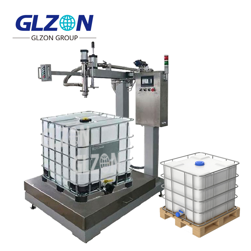 1000L IBC Filling System for Chemicals and Coatings Automatic Liquid Weighing Filler for 200L Drums and 1000L IBC Totes