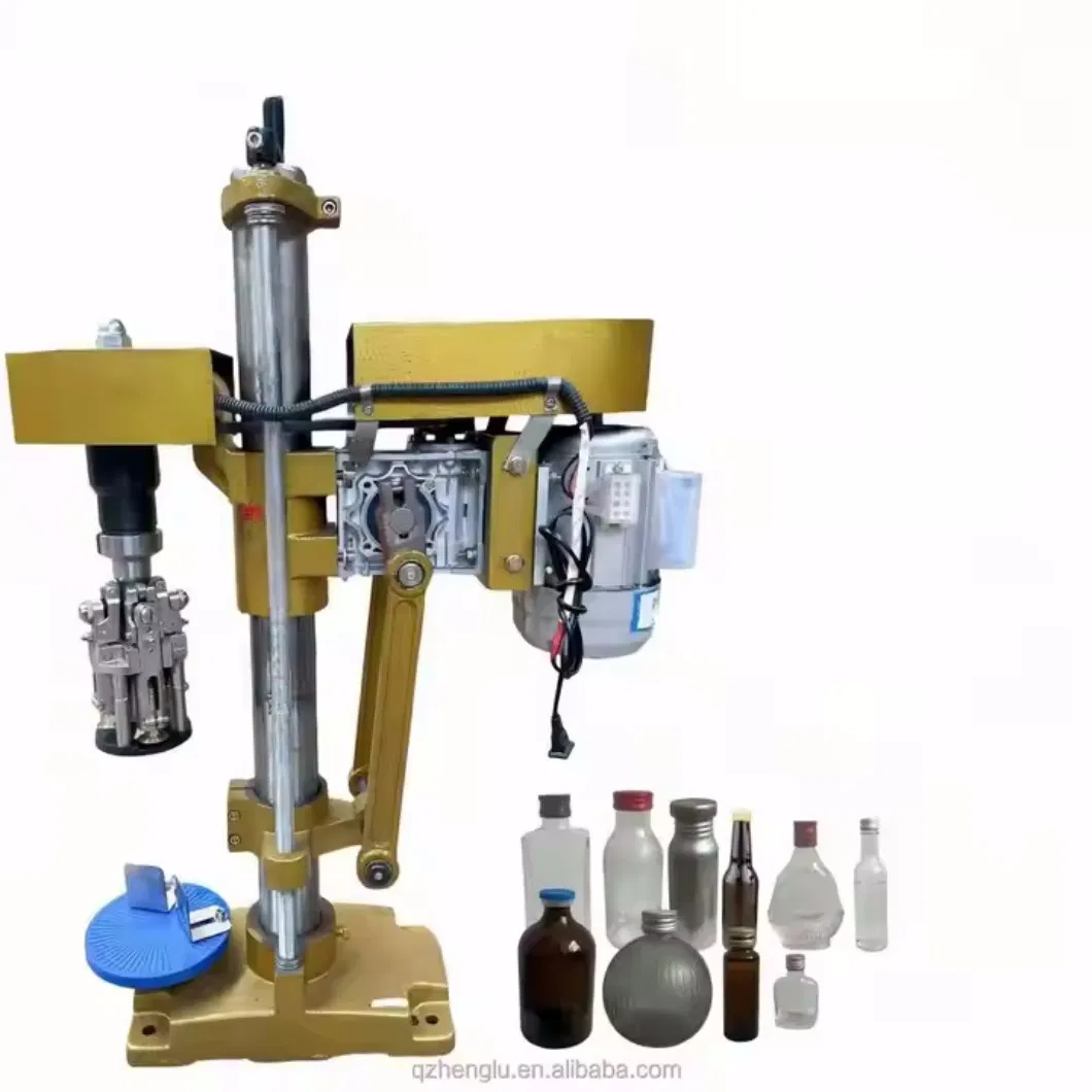 Small Manual Cheap Semi Automatic Plastic Glass Wine Bottle Screw Capping Sealing Machine for Metal Ropp Aluminum Cap