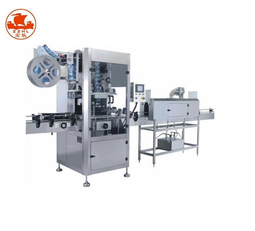 Factory Automatic Pet PVC Film Neck and Body Shrink Sleeve Labeling Machine with Electric or Steam Heat Tunnel
