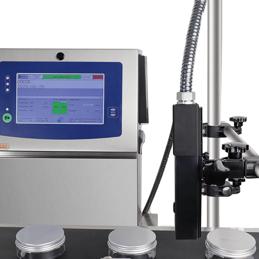 Docod S1000 Cij Small Character Continuous Inkjet Printer Barcode Printing Date Coding Machine Maquina De Marcar for PVC on Business