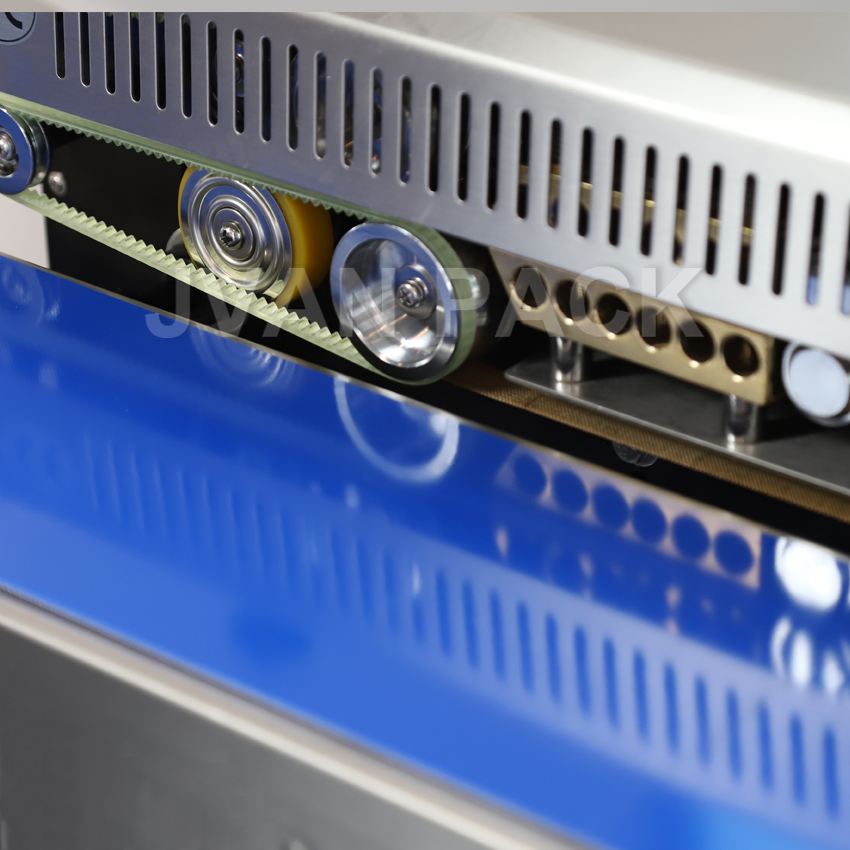 Frb-770III Intelligence Floor Type Continuous Sealer Band Expiry Date Inkjet Printing Sealing Machine for Plastic Aluminum Foil Bag